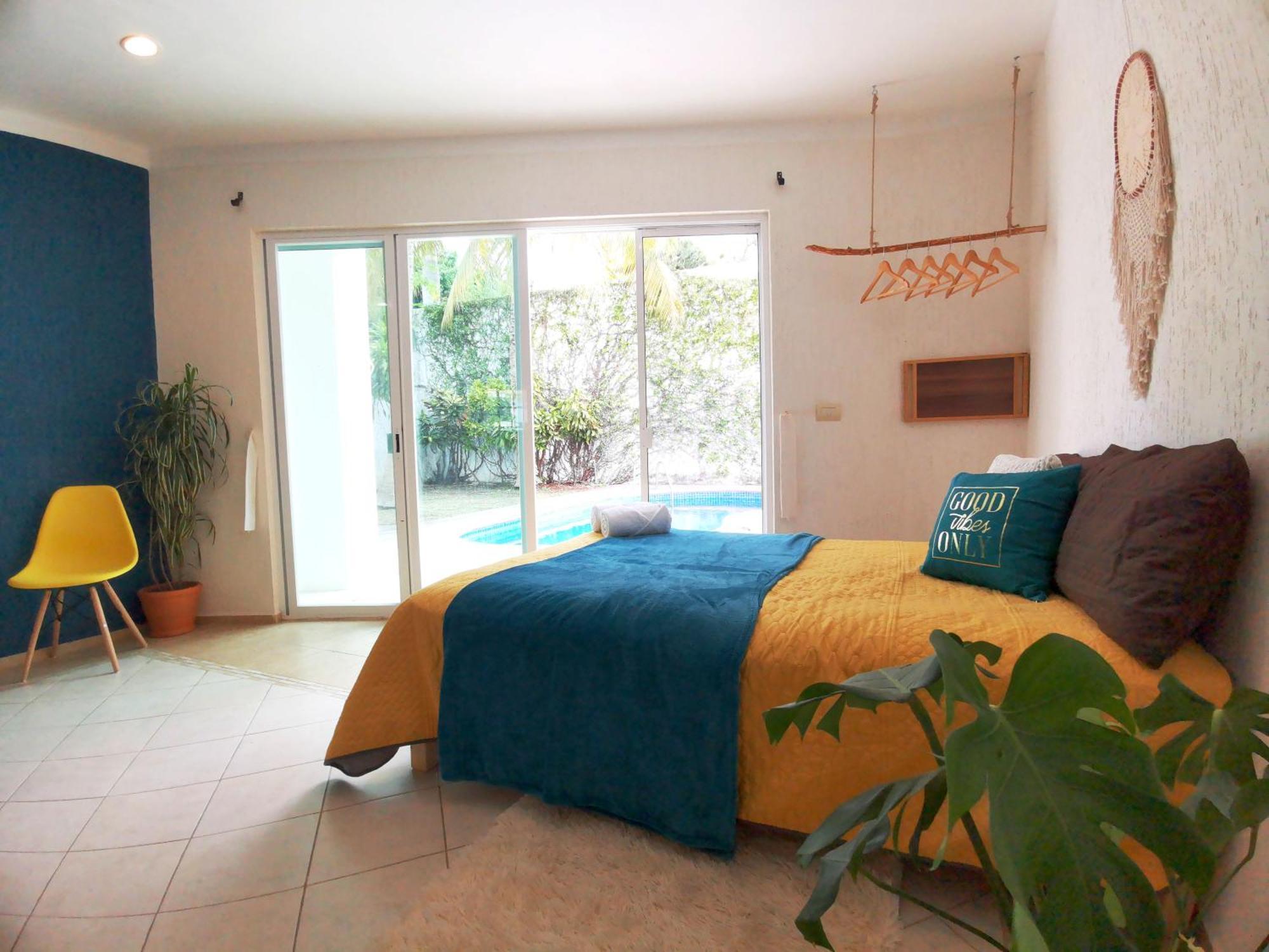 Beautiful & Cozy Near Beach Apartment Pool & Kingsize Bed Cancún Chambre photo