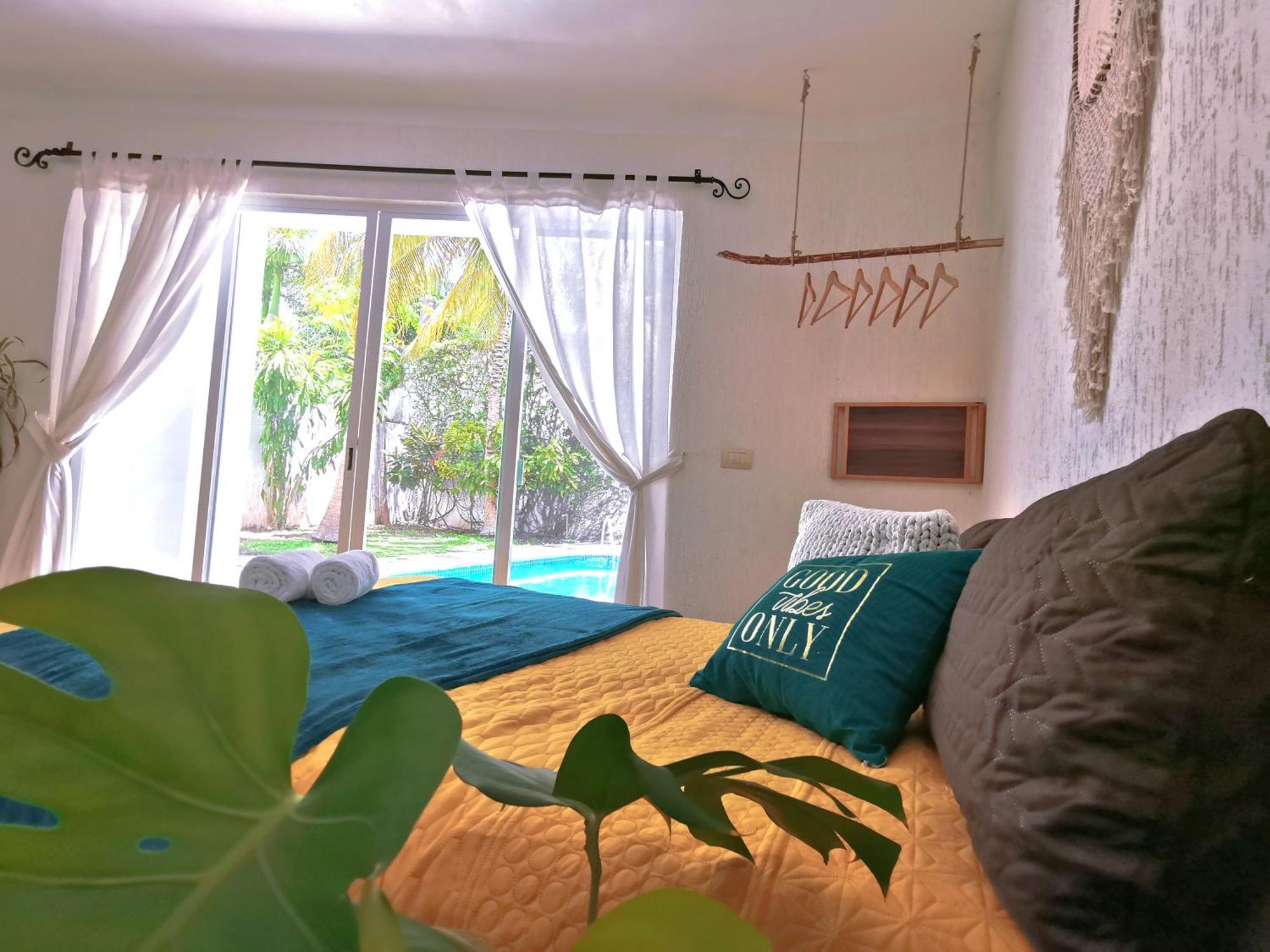 Beautiful & Cozy Near Beach Apartment Pool & Kingsize Bed Cancún Chambre photo